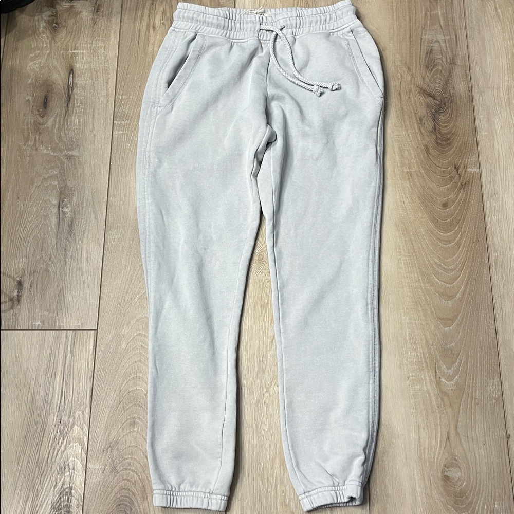 SURFSIDE SUPPLY garment dye fleece jogger pants high rise gray size small NEW